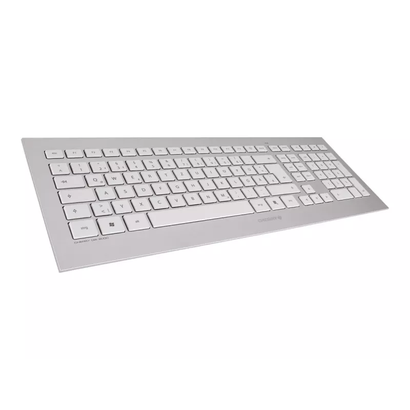 CHERRY DW 8000 tastiera mouse inclusi ufficio RF wireless francese argento, bianco