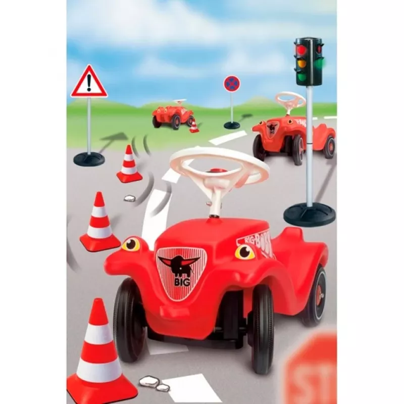 BIG Pylonen (set da 4) - 1 anno - plastica - rosso - bianco