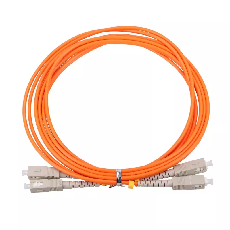Cavo in fibra ottica Extralink EX.3692 — FTTH OM2 SC‑SC, 1 m, full duplex, rosso