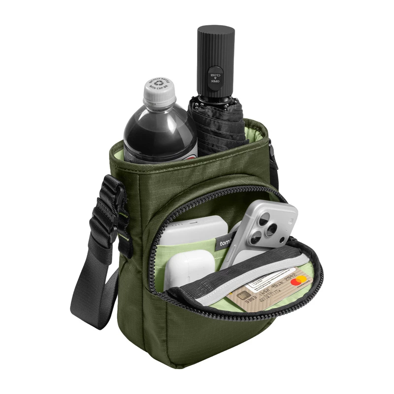 Borsa Tomtoc GameOn-G50 Switch 2 JoyCarry Sling verde – borsa per Nintendo Switch OLED e Switch 2