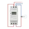 Timer elettronico per guida DIN QOLTEC 50983, a batteria, per circuiti di automazione