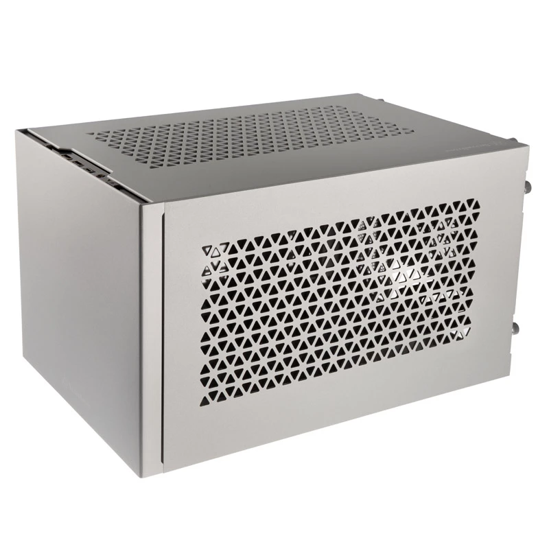 Case Mini-ITX SILVERSTONE SST-SG15S, case compatto in alluminio argento