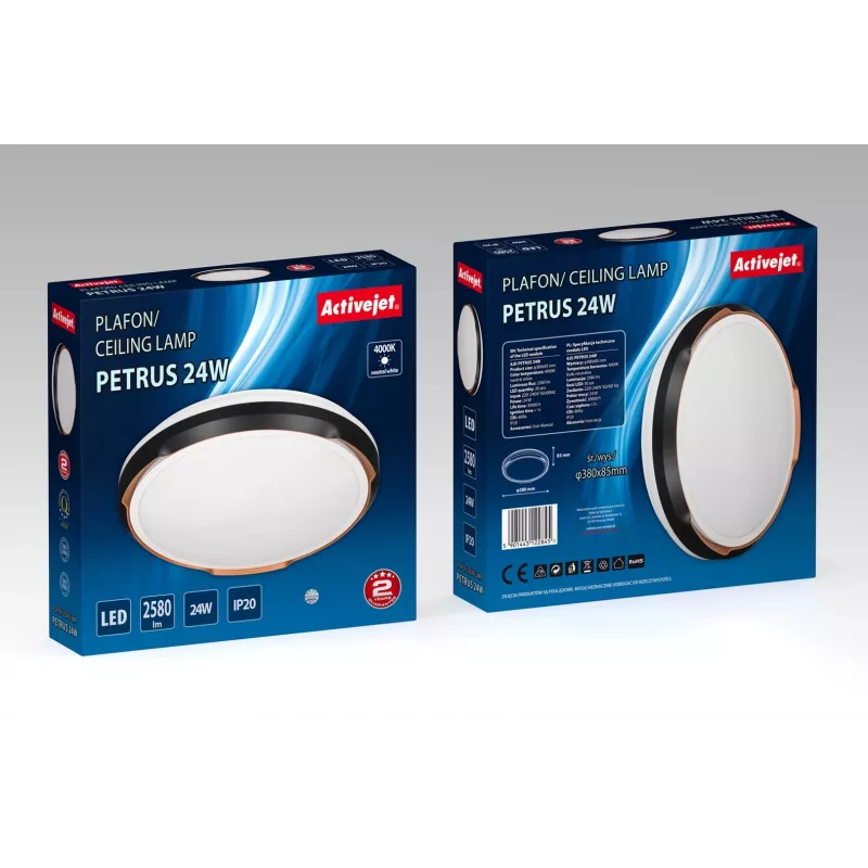 Activejet plafoniera LED AJE-PETRUS 24W
