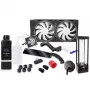 Alphacool 11992 - dissipatore a liquido - acetale - acrilico - alluminio - ottone - rame - nichel - acciaio inox - nero - trasparente - 1/4 - 60 °C - 0,8 bar (11992)