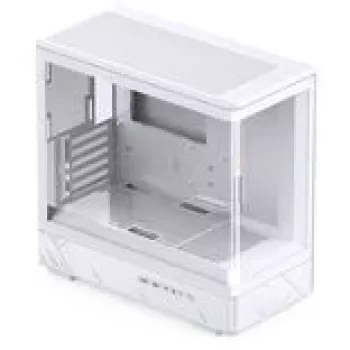 Case Jonsbo D200 mATX Mid-Tower bianco con vetro temperato e mini display temp