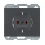 Presa tipo F berker 47157006, 16 A, 250 V, antracite, custodia in termoplastica