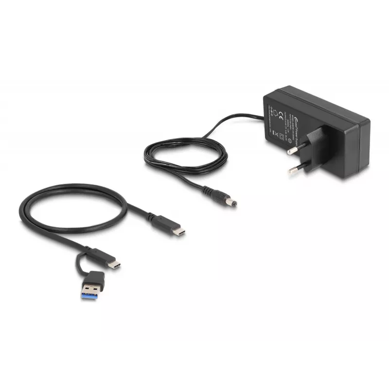 Hub USB Delock 64248 5 Gbit/s 2 x Type-A 2 x Type-C 1 porta di ricarica rapida