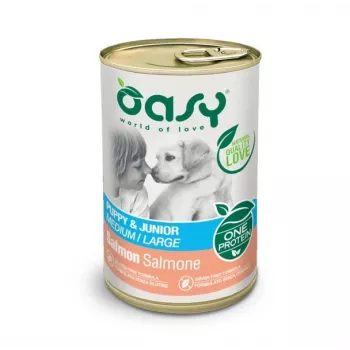 Oasy One Protein Puppy & Junior M/L salmone 400g