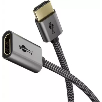 Adattatore flessibile HDMI Ultra High-Speed, cavo nero/oro