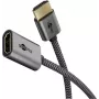 Adattatore flessibile HDMI Ultra High-Speed, cavo nero/oro