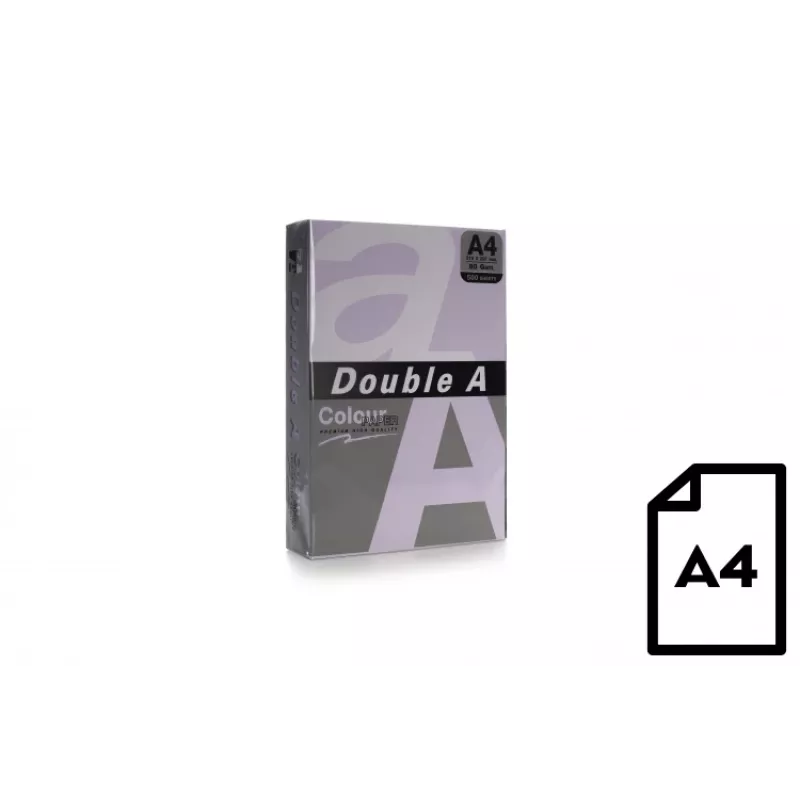Carta colorata Double A, 80g, A4, 500 fogli, lavanda