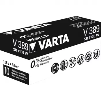 Batteria monouso Varta Primary Silver Button 389