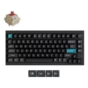 Tastiera meccanica Keychron Q1 Ultra 8K — layout 75%, USB + RF wireless + Bluetooth, RGB, nero
