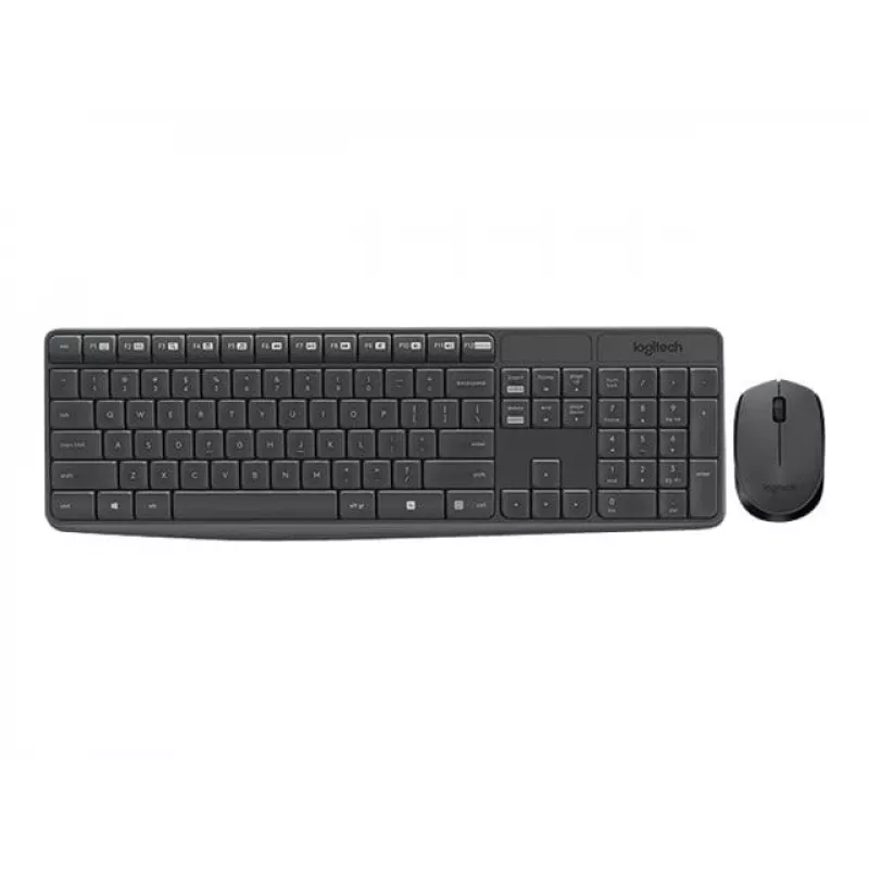 Set tastiera e mouse wireless Logitech MK235