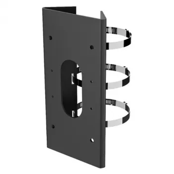 Hikvision DS-1475ZJ-SUS supporto verticale per palo, nero, acciaio inox