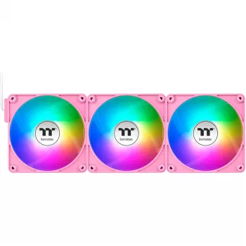 Ventole per case Thermaltake CT120 EX ARGB 120mm rosa confezione da 3