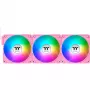 Ventole per case Thermaltake CT120 EX ARGB 120mm rosa confezione da 3