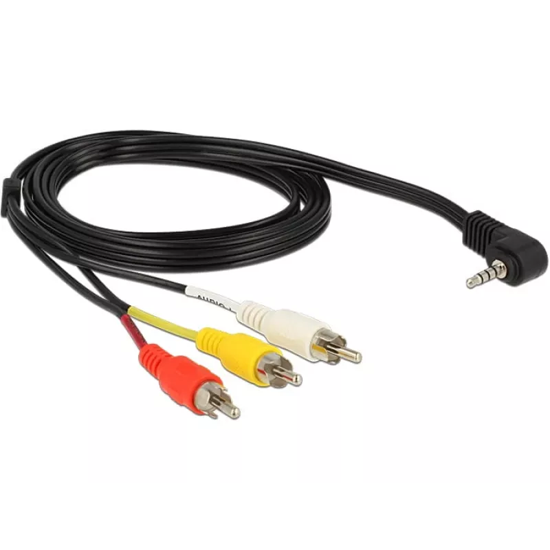 Adattatore per cavo video DeLOCK 84504 1,5 m 3,5 mm 3 x RCA nero