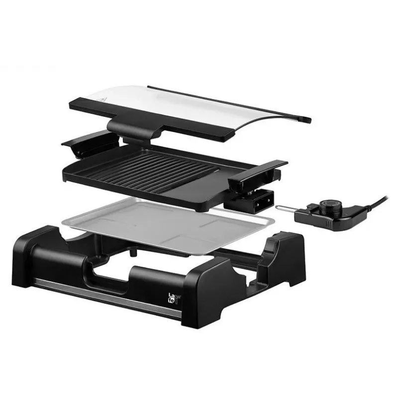 Lafe GRL-003 griglia elettrica di contatto con coperchio, 1650 W