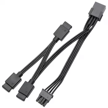 EK Water Blocks EK-Loop OmniLink D-RGB cavo splitter di segnale a 3 vie, 10 cm, nero