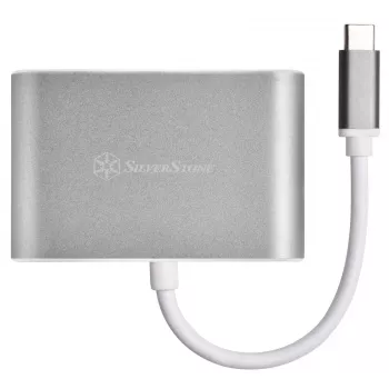 Adattatore video esterno SILVERSTONE EP16 USB-C 3.1 con uscite HDMI e VGA