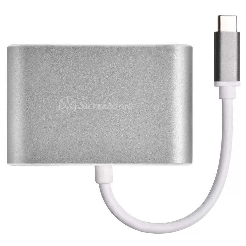 Adattatore video esterno SILVERSTONE EP16 USB-C 3.1 con uscite HDMI e VGA
