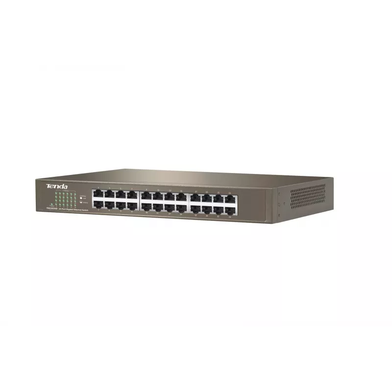 Switch non gestito TENDA TEG1024D 24 porte Gigabit Ethernet, 48 Gbps, tabella MAC 8000, blu