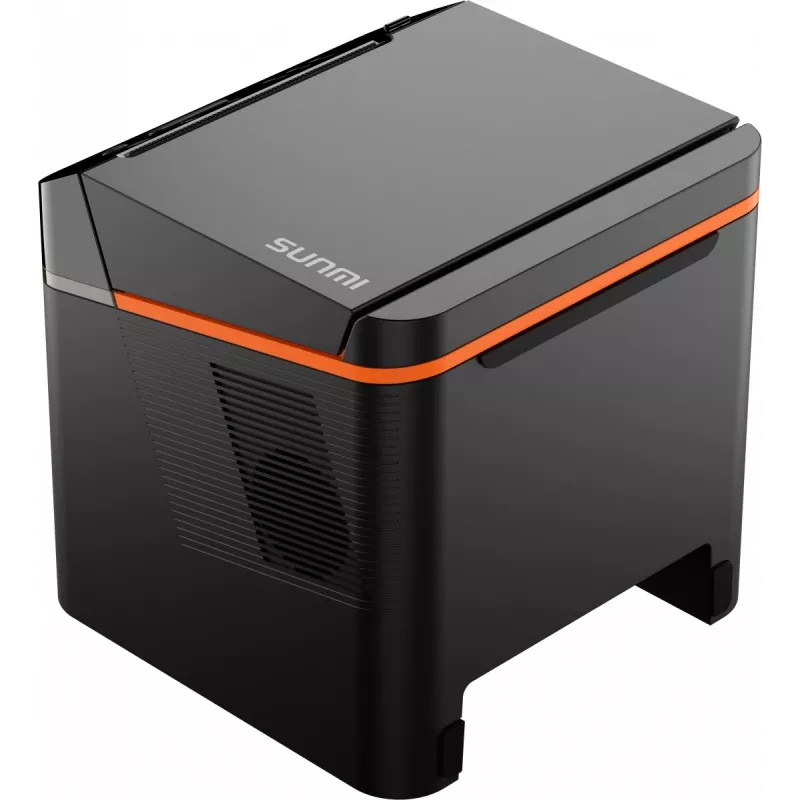 SUNMI C04020020 stampante per scontrini 80 mm Kitchen Cloud Printer, termica, con taglierina, USB-C, Bluetooth, Ethernet, Wi-Fi, nera