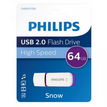 Chiavetta USB Philips FM64FD70B 64 GB USB Type-A 2.0 lilla, bianco