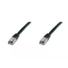 Cavo di rete Digitus CAT 5e SF/UTP cavo patch nero 5m
