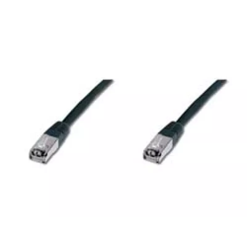 Cavo di rete Digitus CAT 5e SF/UTP cavo patch nero 5m