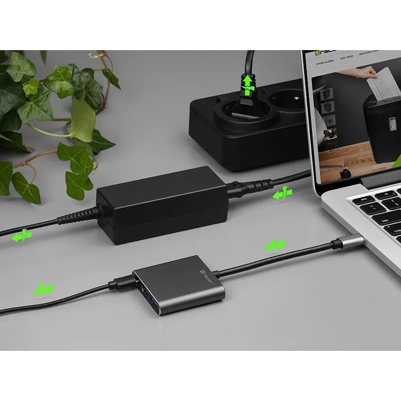 Adattatore A-1, USB-C HDMI 4K, USB 3.0, PD 100W