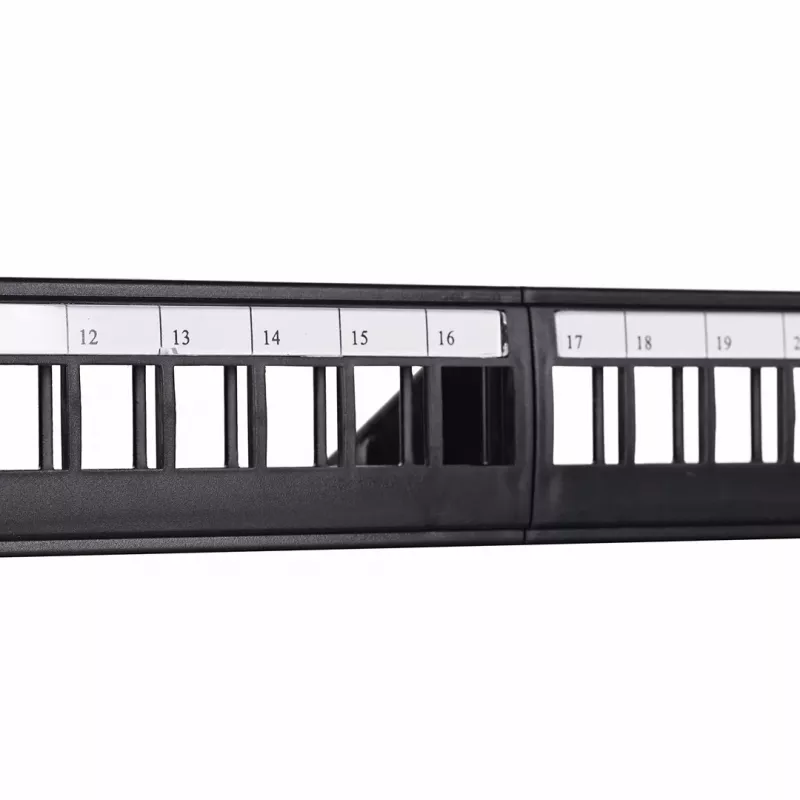 Patch panel 1U LANBERG PPKS-1124-B, 24 porte, 1U, ABS, nero, 482,6×44,5×154 mm