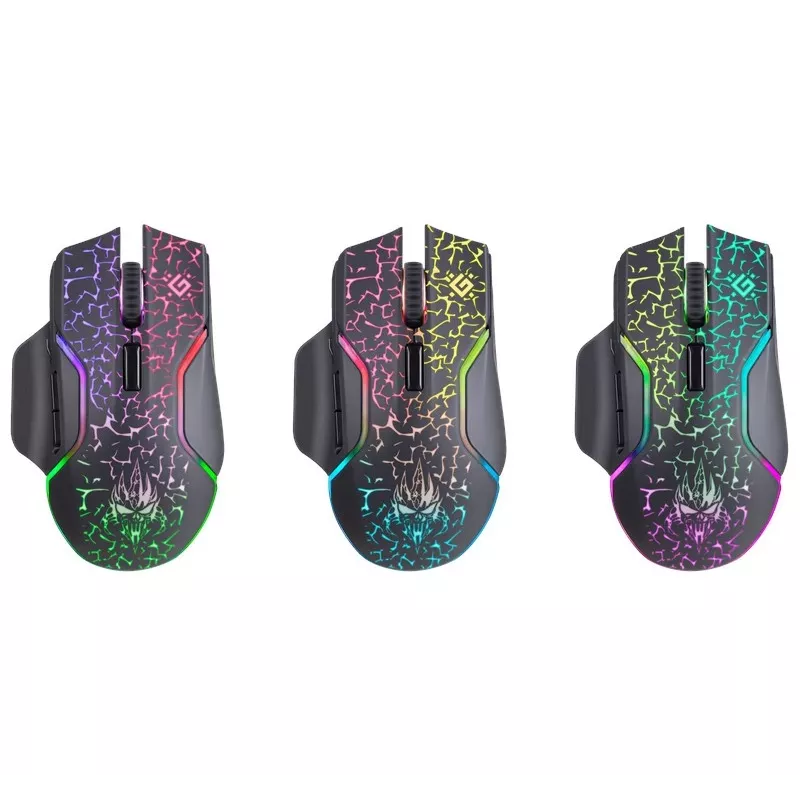 Mouse Defender Oneshot GM-067 gaming per destrimani RF wireless + USB Type