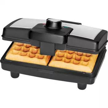 Clatronic WA 3606 macchina per waffle 2 waffle nero, acciaio inox 800 W