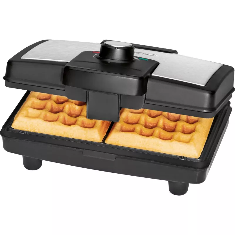 Clatronic WA 3606 macchina per waffle 2 waffle nero, acciaio inox 800 W