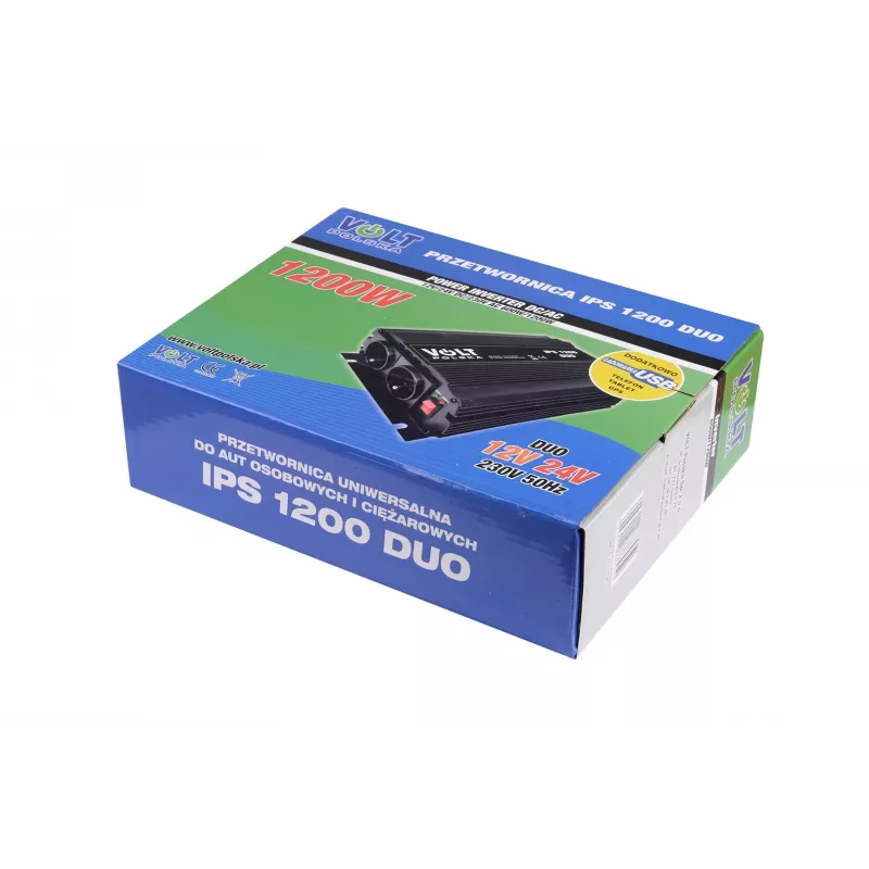 Convertitore Volt Polska IPS-1200 Duo 12V 24V/230V 600X1200W