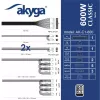 Akyga Classic AK-C1-600 alimentatore ATX 600 W, 80 PLUS, PFC attivo, ventola 120 mm