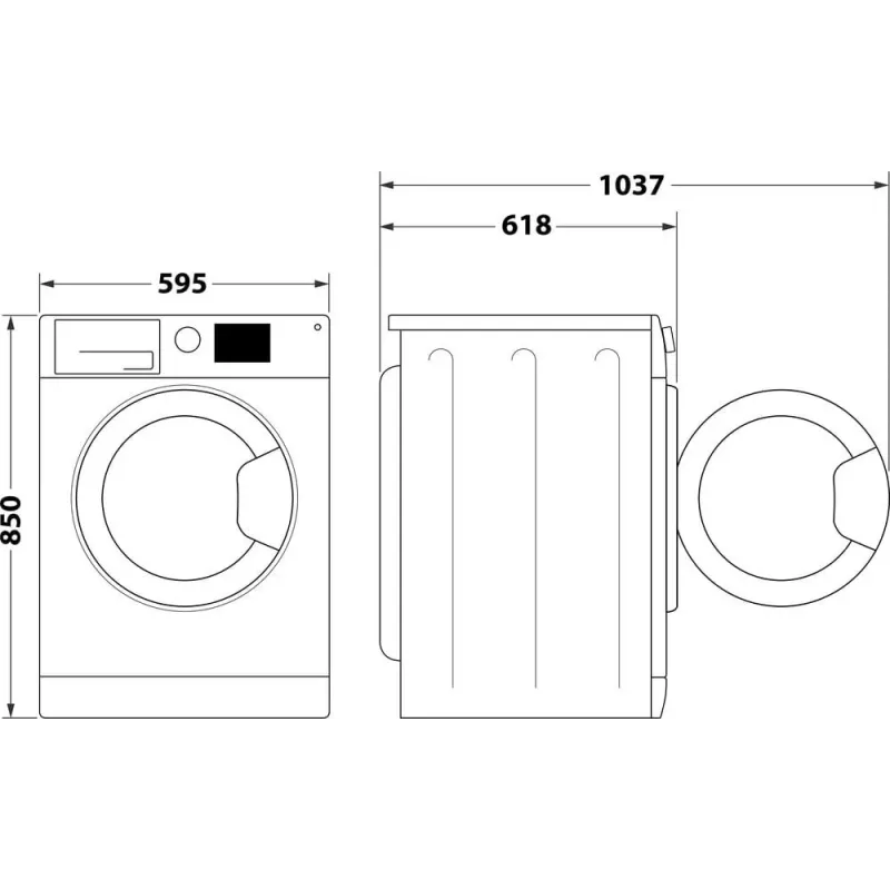 Lavatrice INDESIT MTWE81495WBPL 8 kg, 1400 giri/min, classe di efficienza energetica B