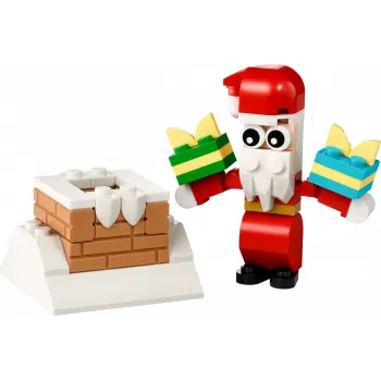 Giocattolo da costruzione LEGO Santa's Chimney Polybag 30692 – mini set natalizio da costruzione