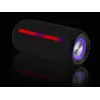 Altoparlante stereo portatile TRACER Stripe nero — 10 W RMS, Bluetooth/cablato, USB-A e USB-C, MicroSD, batteria ricaricabile integrata (fino a 5 h)