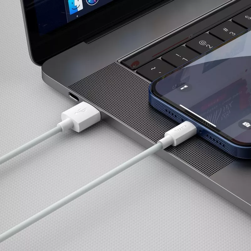 Cavo per cellulare Baseus TZCALZJ-02 bianco 1,5 m USB A Lightning