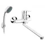 Miscelatore monocomando vasca FERRO ELBA BEL55A con set doccia, miscelatore monocomando vasca