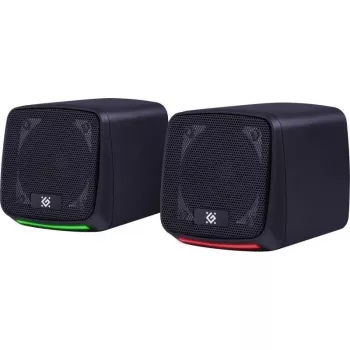 Diffusori per PC DEFENDER J3 2.0 6W LED USB, 2×3W RMS, 90–20000 Hz, 3,5 mm, nero
