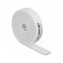 Fascia di montaggio DeLOCK a velcro in rotolo L 2 m x L 15 mm bianca