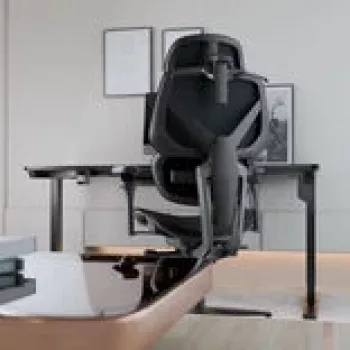 Sedia da gaming thunder x3 FLEX Pro Fabric grigio — sedia girevole ergonomica, braccioli regolabili e inclinazione