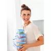EMSA 508537 Contenitore per alimenti scatola rettangolare 1,75 L blu, trasparente 1 pz.