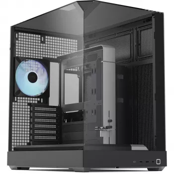 Case per PC APNX V2 con tre pannelli in vetro temperato, nero