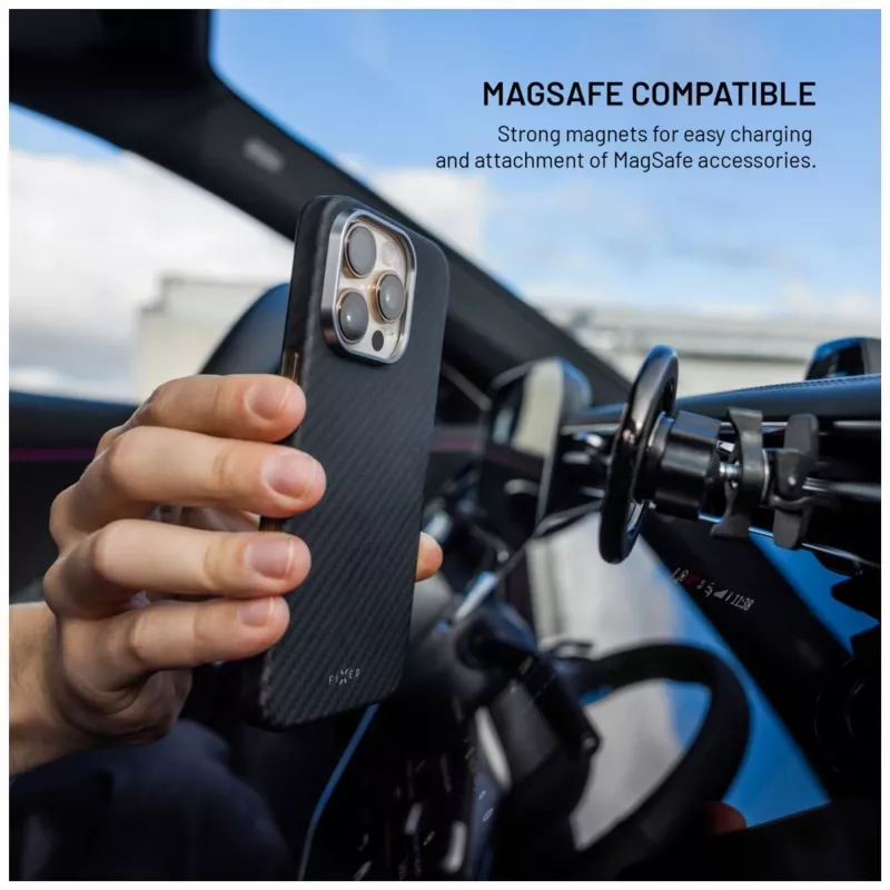 Custodia protettiva FIXED MagVelar per Apple iPhone 17 Pro, nera