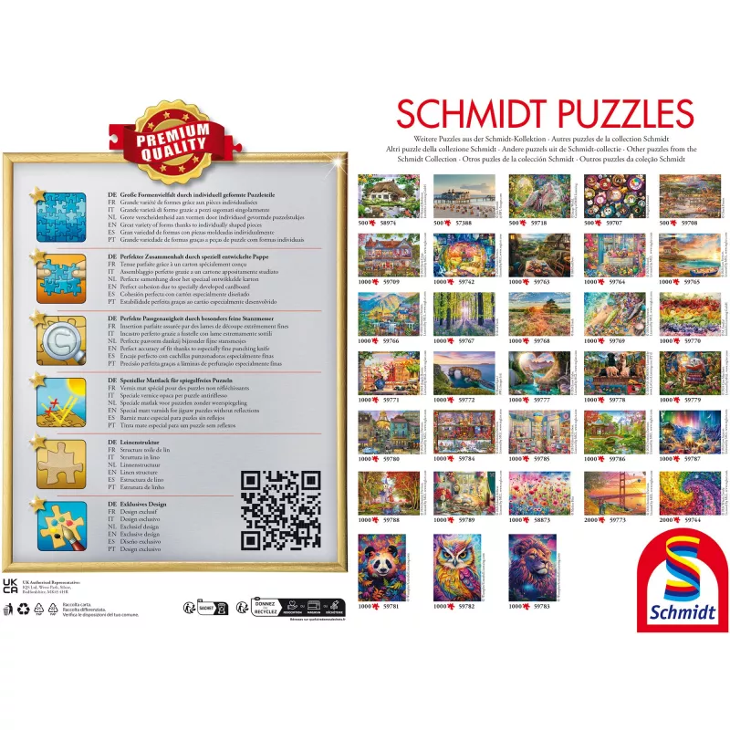 Puzzle Schmidt Spiele 58872 – 1000 pezzi, scena natalizia, dai 12 anni
